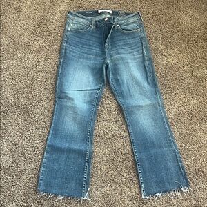Liverpool Mid-Wash Cropped Jeans